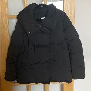 Oversized black puffer